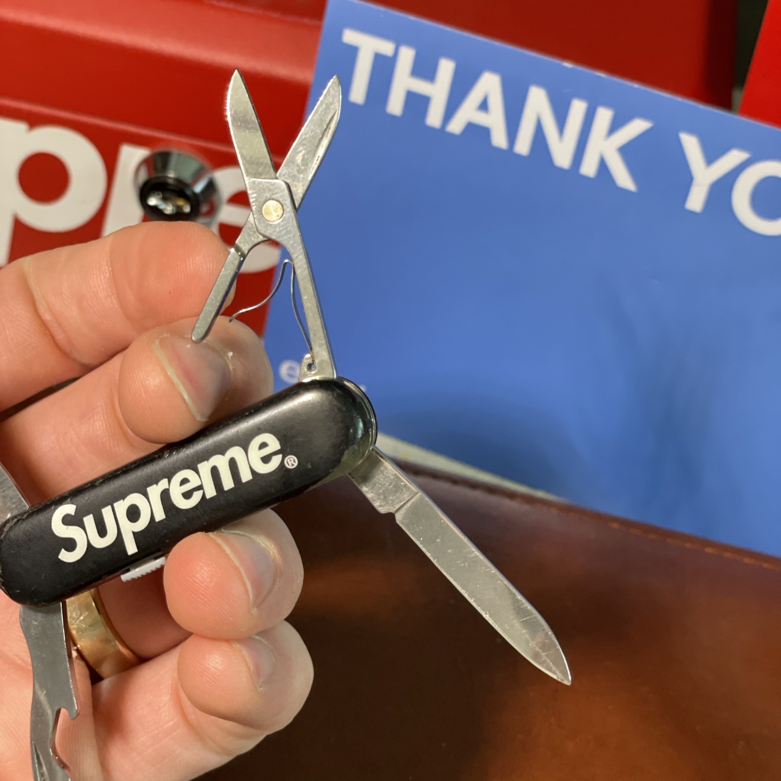 2014 Supreme Fall/Winter 2014 Victorinox Swiss Army Manager Black FW14 Damaged