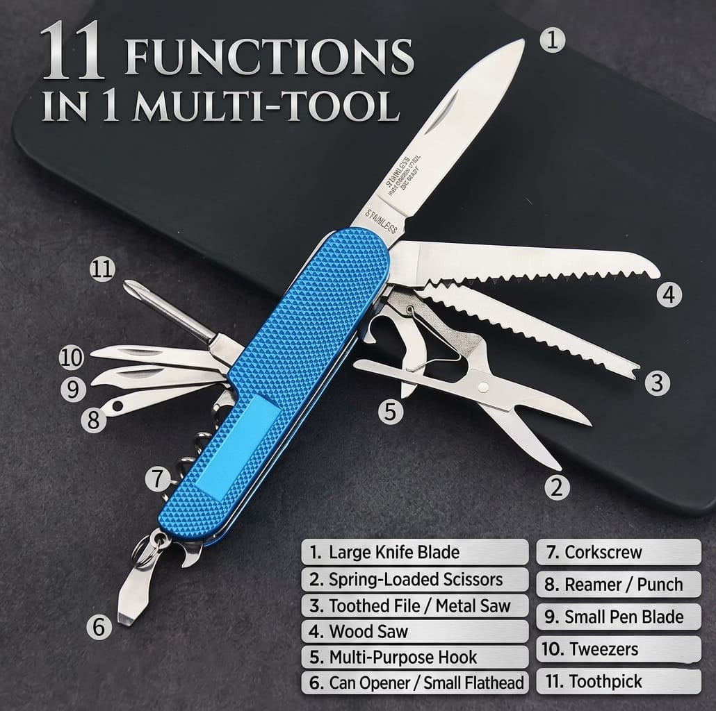 Victorinox Swiss Army HANDY MAN 11 IN 1 Multi Tool Camping, Survival EDC Gear