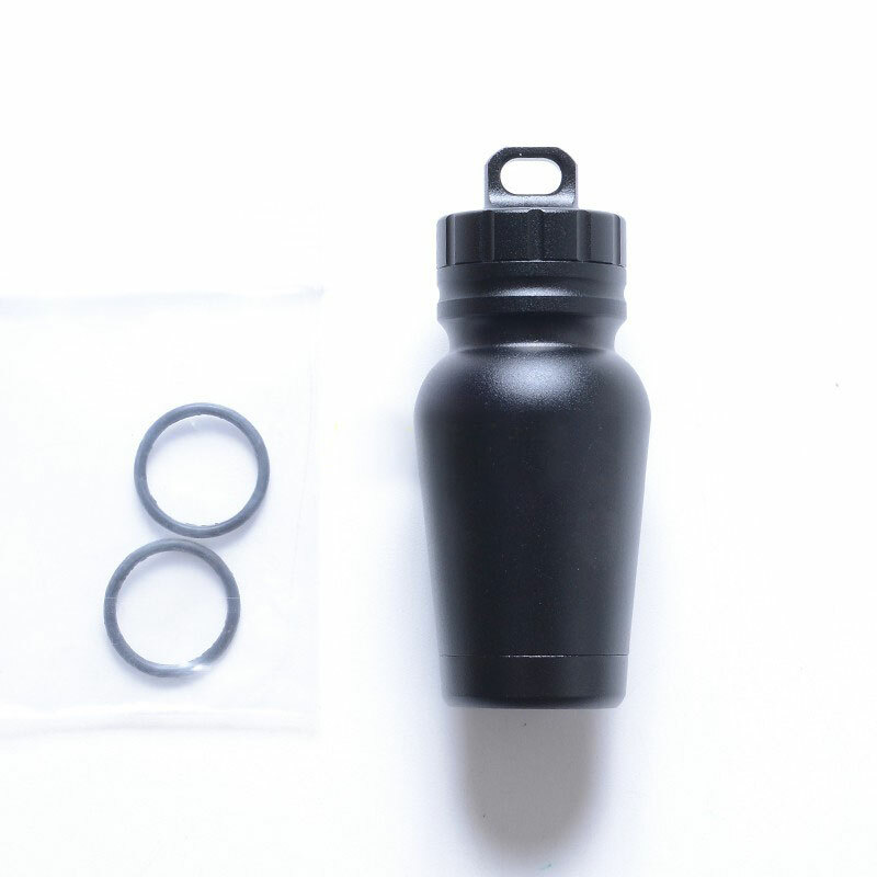 CNC Aluminium Alloy Outdoor Survival Waterproof Box Travel EDC Keychain Tank