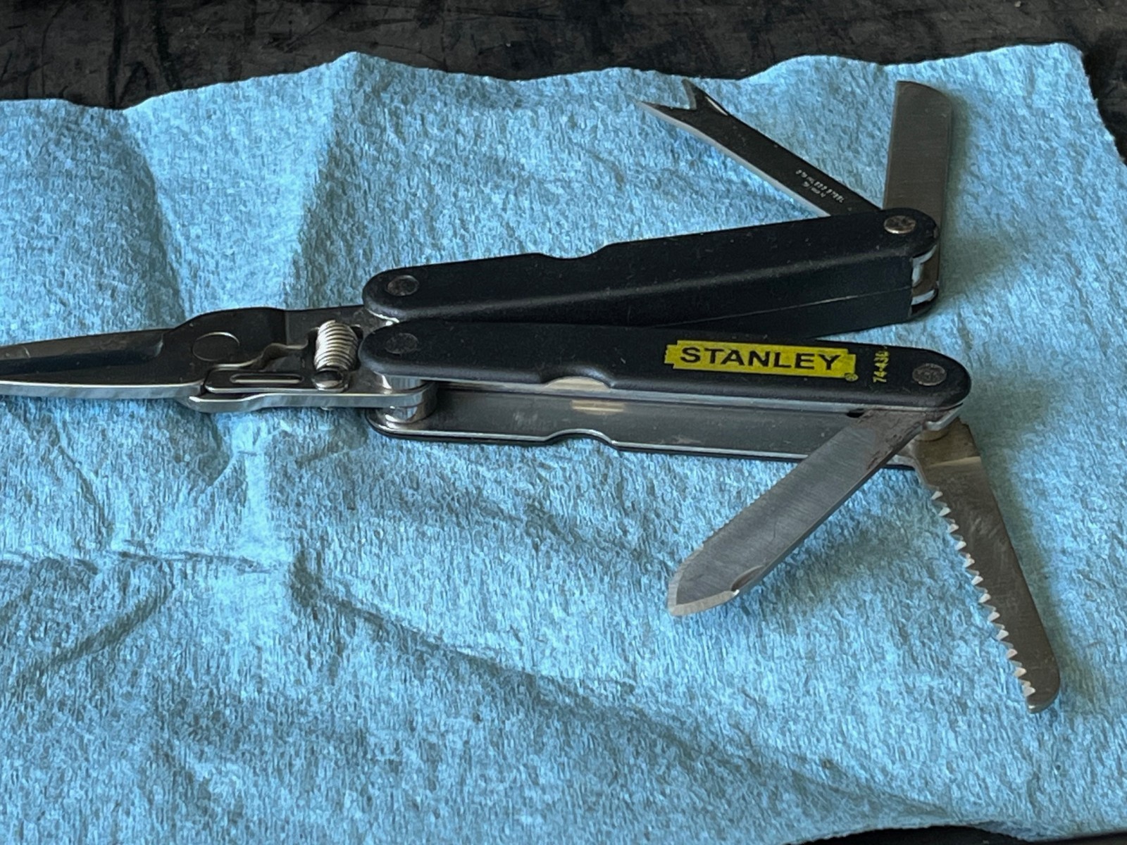 STANLEY Shears Multi Tool Stainless with Nylon Sheath 74-438 Black RARE