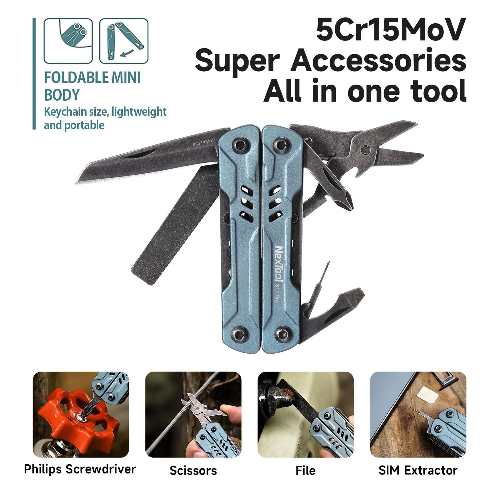 NexTool Mini Sailor S11 Pro Keychain Multitool Compact 12in1 EDC Multi Tool …