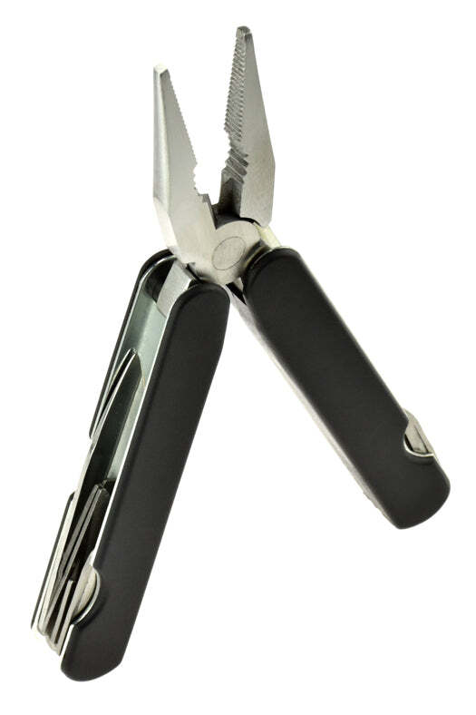 14-IN-1 Multi-Functional Pocket Tool Black Saw Knife Screwdriver Can Opener Cut