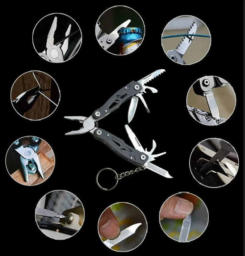Multifunctional Folding Pliers Multi-tool Pocket Knife Outdoor Portable 14 Tools