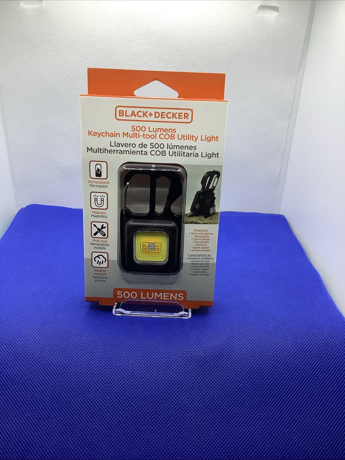 New BLACK+DECKER COB Clip-On Utility LED Work Light, Multi Tool w/ Bottle Opener