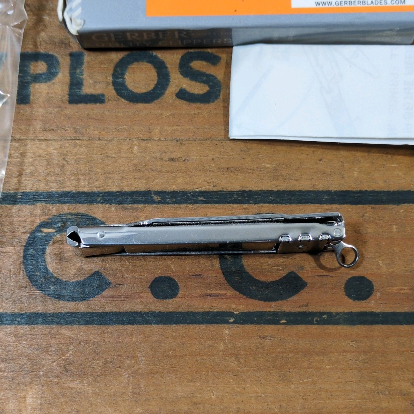 Gerber Utility Clippers W/ Key Ring, File, Screwdriver, Original Box