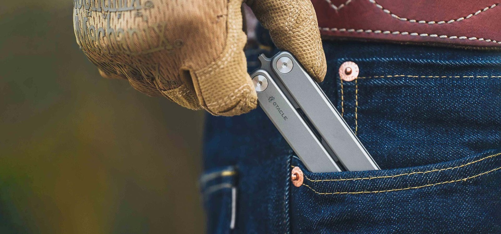Olight Oknife Otacle T1 Titanium Multifunctional Butterfly Pry bar, 6-in-1 Tool