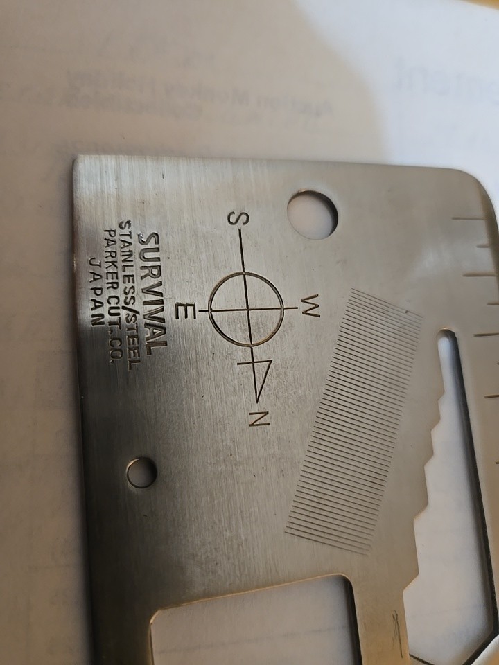 This pair of Survival tools multiple purposes one is Parker Cut Co. other unbran