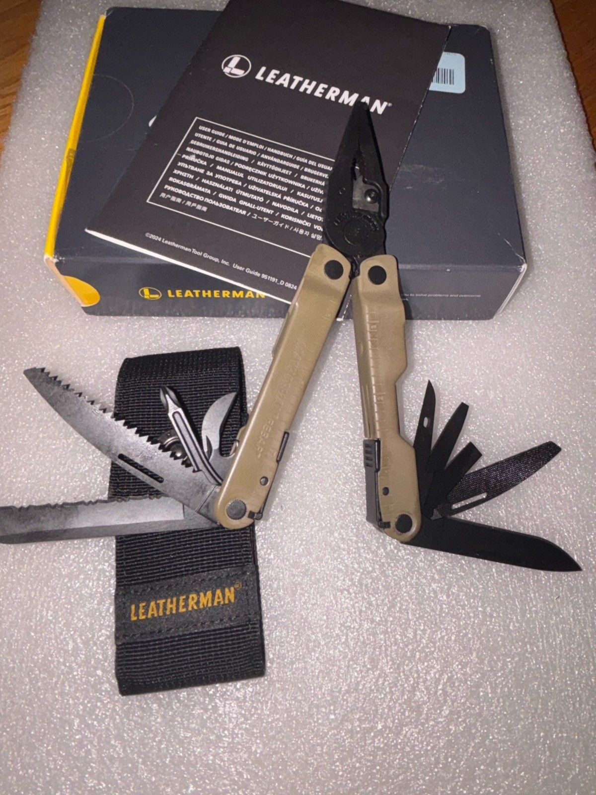Leatherman Rebar Multi-Tool! Coyote Tan, NIB w/sheath