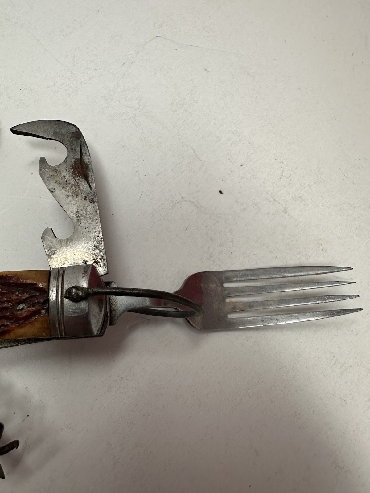 Multi Tool Hunting VTG JAPAN Hobo Tool Fork Spoon Knife Opener Scissors & MORE
