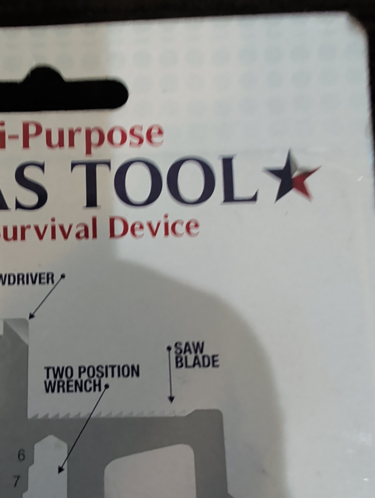 Set Of 3 Multi-Purpose Texas Tool Pocket Survival Device 12 Features