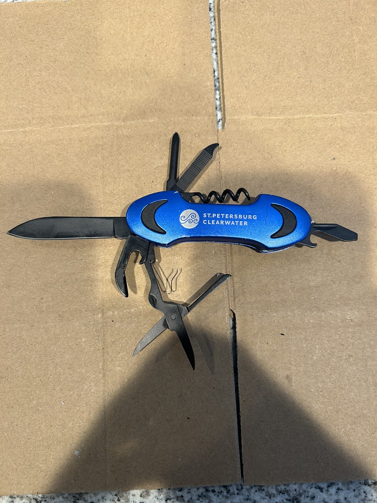 Multifunction Knife Blue – Used – Black blades