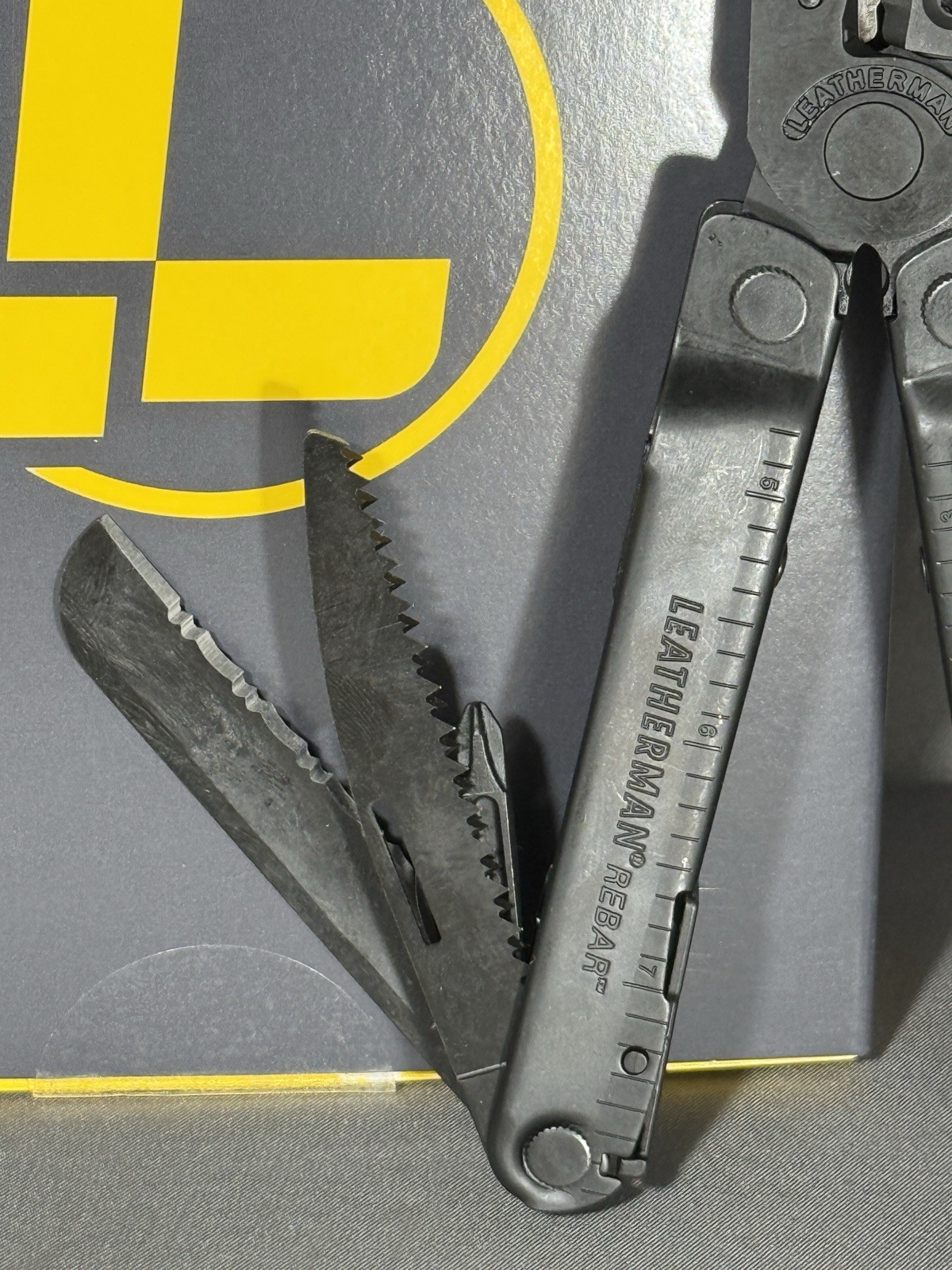 LEATHERMAN Rebar Multitool Replaceable Wire Cutters & Saw, Black