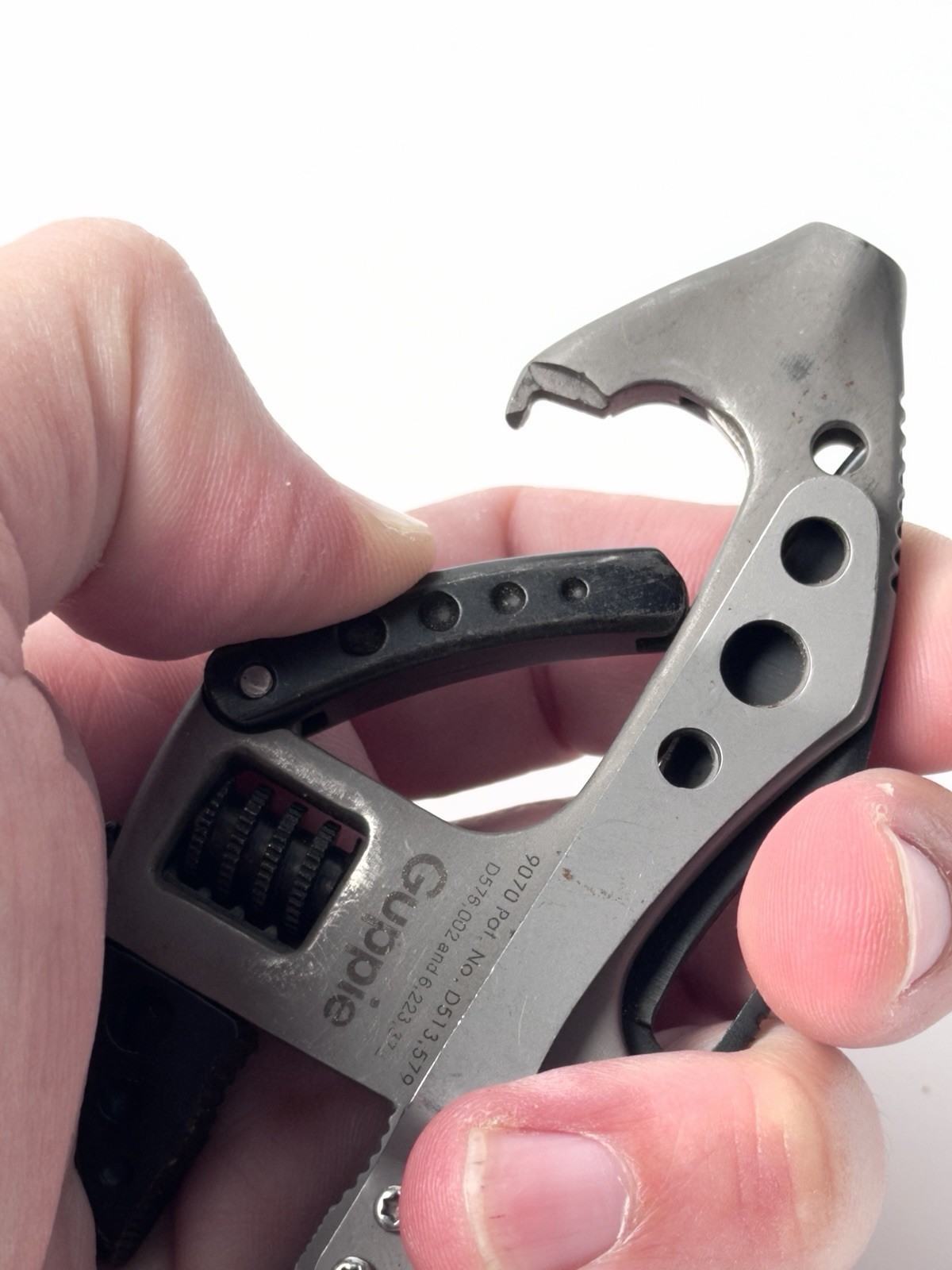 CRKT Guppie Multi-Tool Knife Adjustable Wrench Gray Black Stainless Steel