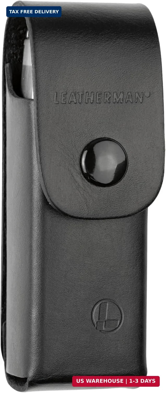LEATHERMAN, Leather Box Sheath for Multi-Tools, Fits Skeletool, Crunch & Charge,