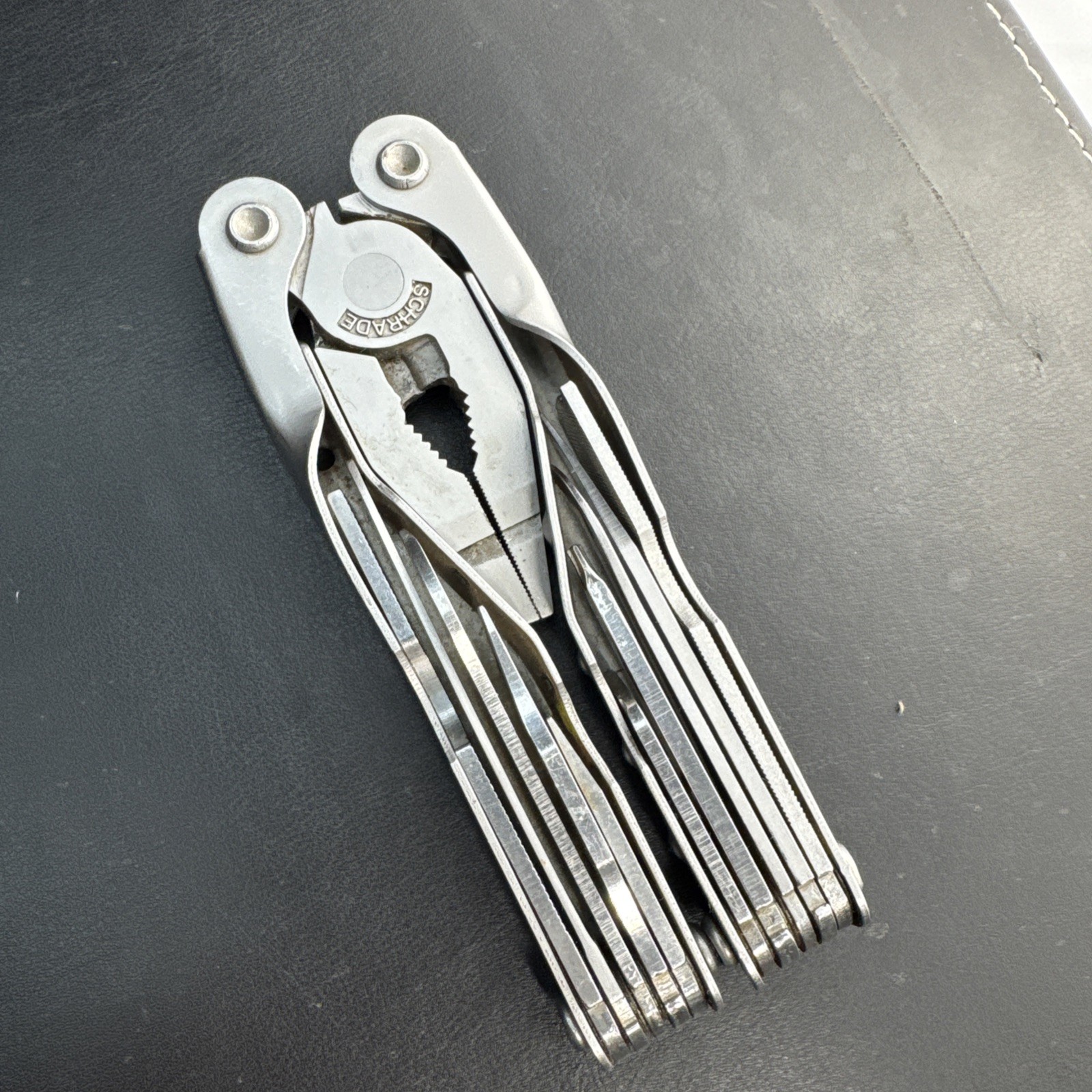 Schrade Tough Tool Multi Tool Silver Stainless Steel Handles