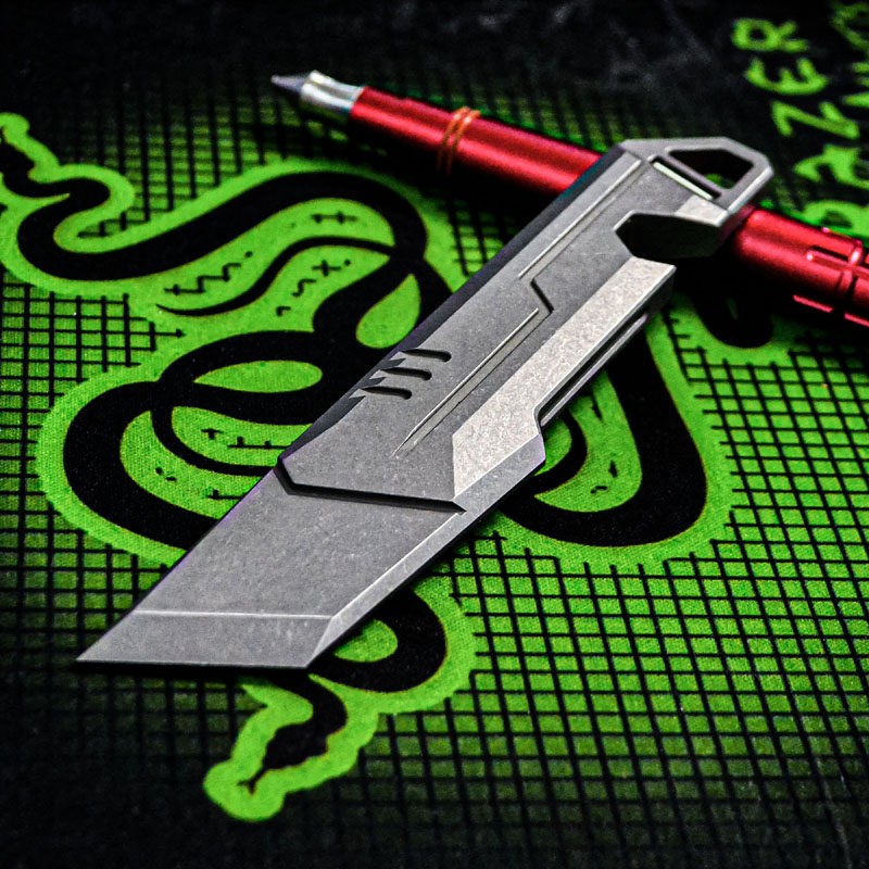 TC21 Titanium Alloy Thickened Pry Bar Outdoor EDC Multi Tool with Window Breaker