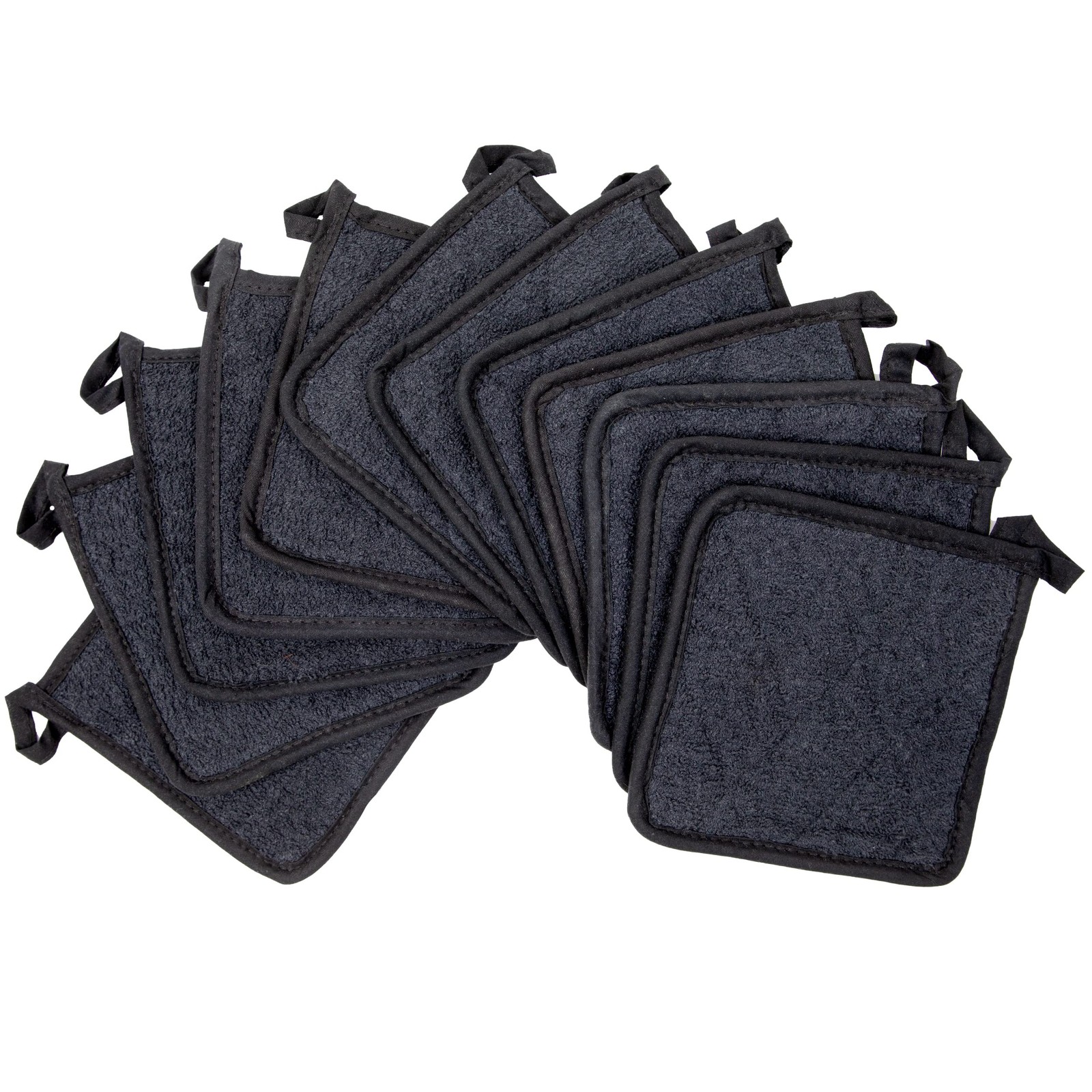 Arkwright Pot Holders for Kitchen – Heat Resistant Square Hot Pads Set of 12,…