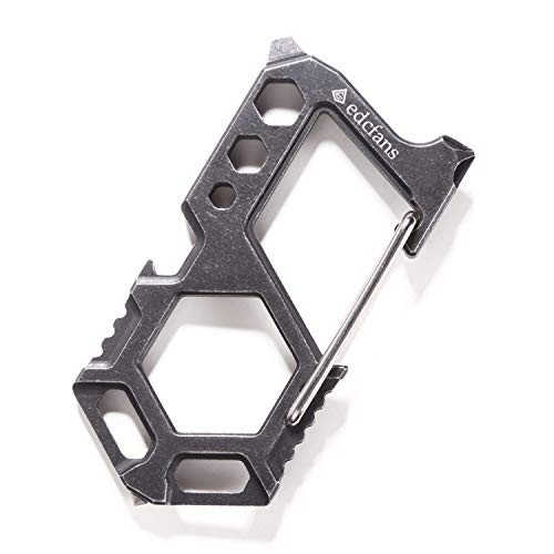 Carabiner Keychain Stainless Steel Multitool – 11 in 1 Tactical Emergency Sur…