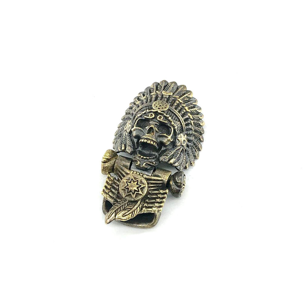 EDC Skull Paracord Bead DIY Pendant Buckle Paracord Lanyard Beads KeyChain New
