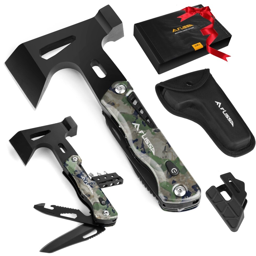 Multi Tool Axe Hammer Multitool Hatchet Stainless Steel EDC Pocket Knife