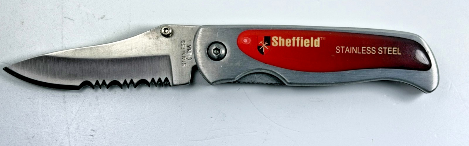 Sheffield Multi Tool Set w/ Flashlight AA Batteries & Carry Pouch Kit