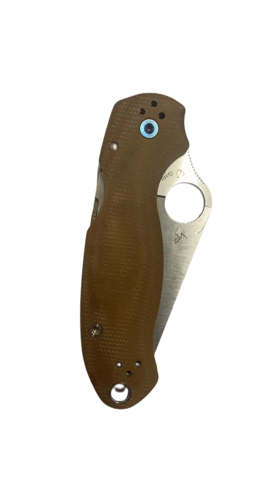 New One Pair of Micarta Patch for Spyderco Para 3 / C223