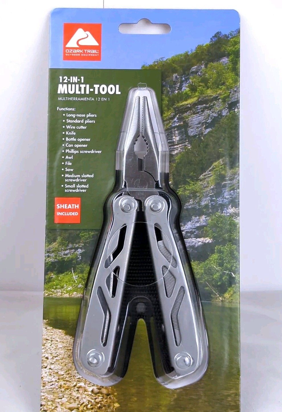 Ozark Trail 12-in-1 MULTI TOOL, Sheath INCLUDED, Camping Fishing Hunting, NIOP!