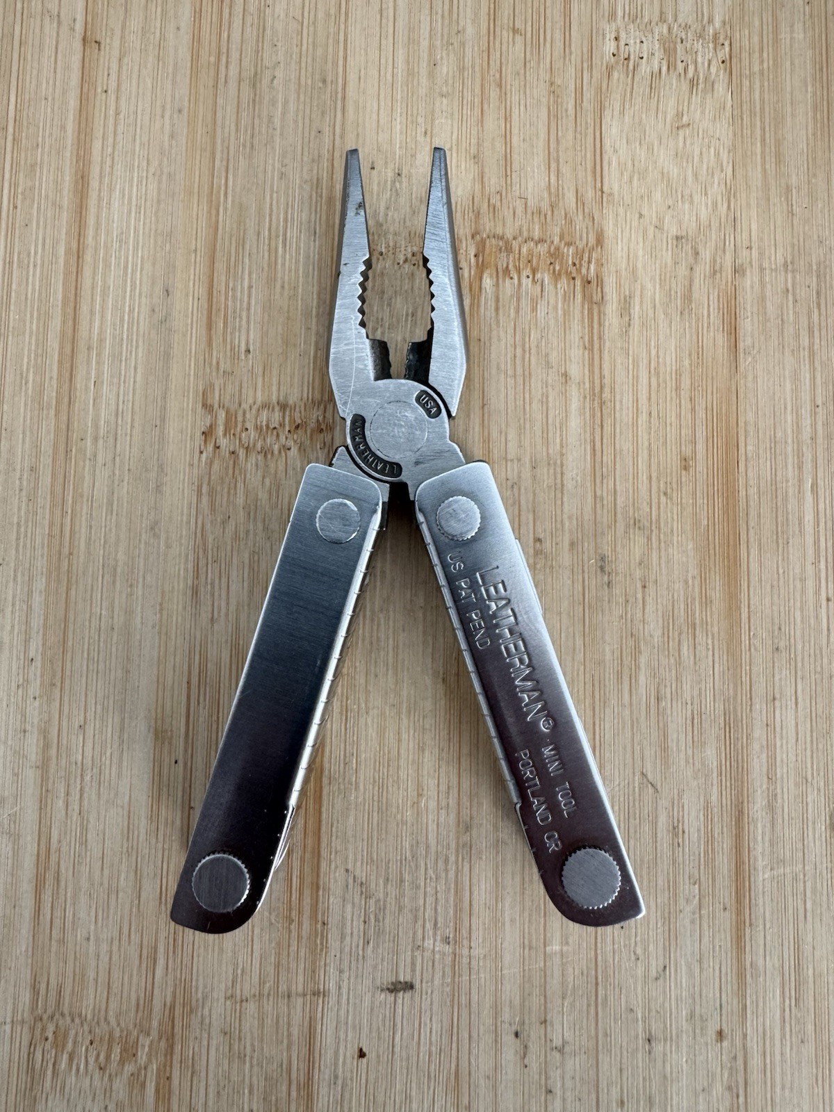 Leatherman MINI TOOL multitool. Variant w/US PAT PEND on Both Sides