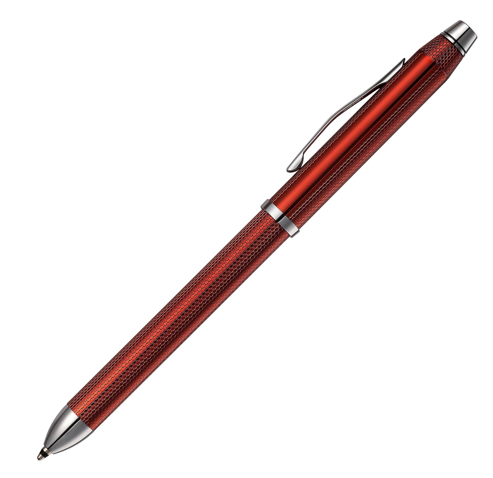Tech3+ with Sophisticated Brushed Red Diamond Pattern Finish Barrel, 0.5mm Pe…
