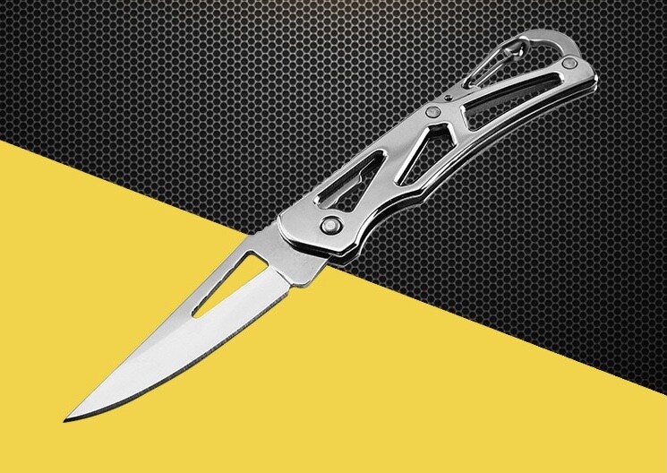Outdoor Survival Tool 140mm Practical Camping Stainless Steel Foldable Knife