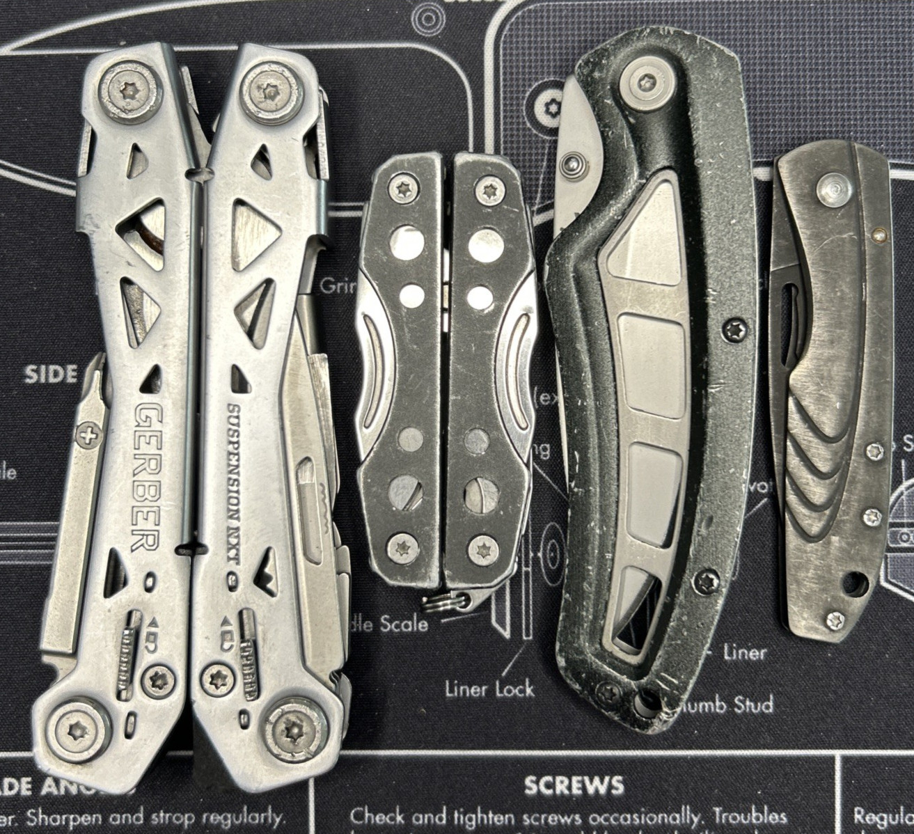 Gerber Suspension NXT / Cohort/ Shortcut/ STL 2.0 Knives & Multitools Lot Of 4