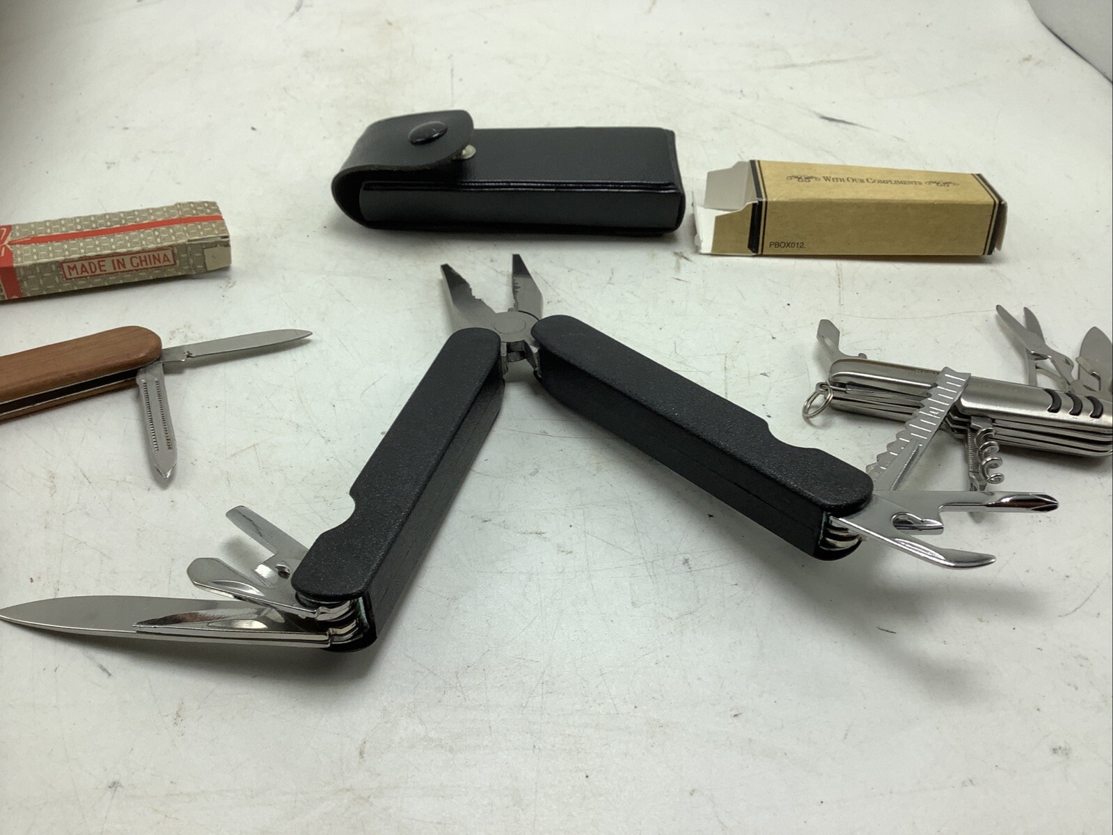 Early Times Multi-Tool Utility Pocket Knife Lot Of 3