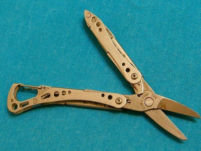 LEATHERMAN STYLE CS FOLDING MULTI TOOL SCISSORS KNIFE TOOLS KNIVES POCKET CLIP