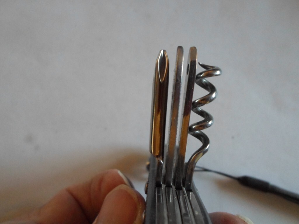 Columbia Multi Tool Gray & Silver 10 in 1 tool, Knife, Screwdriver, Corkscrew