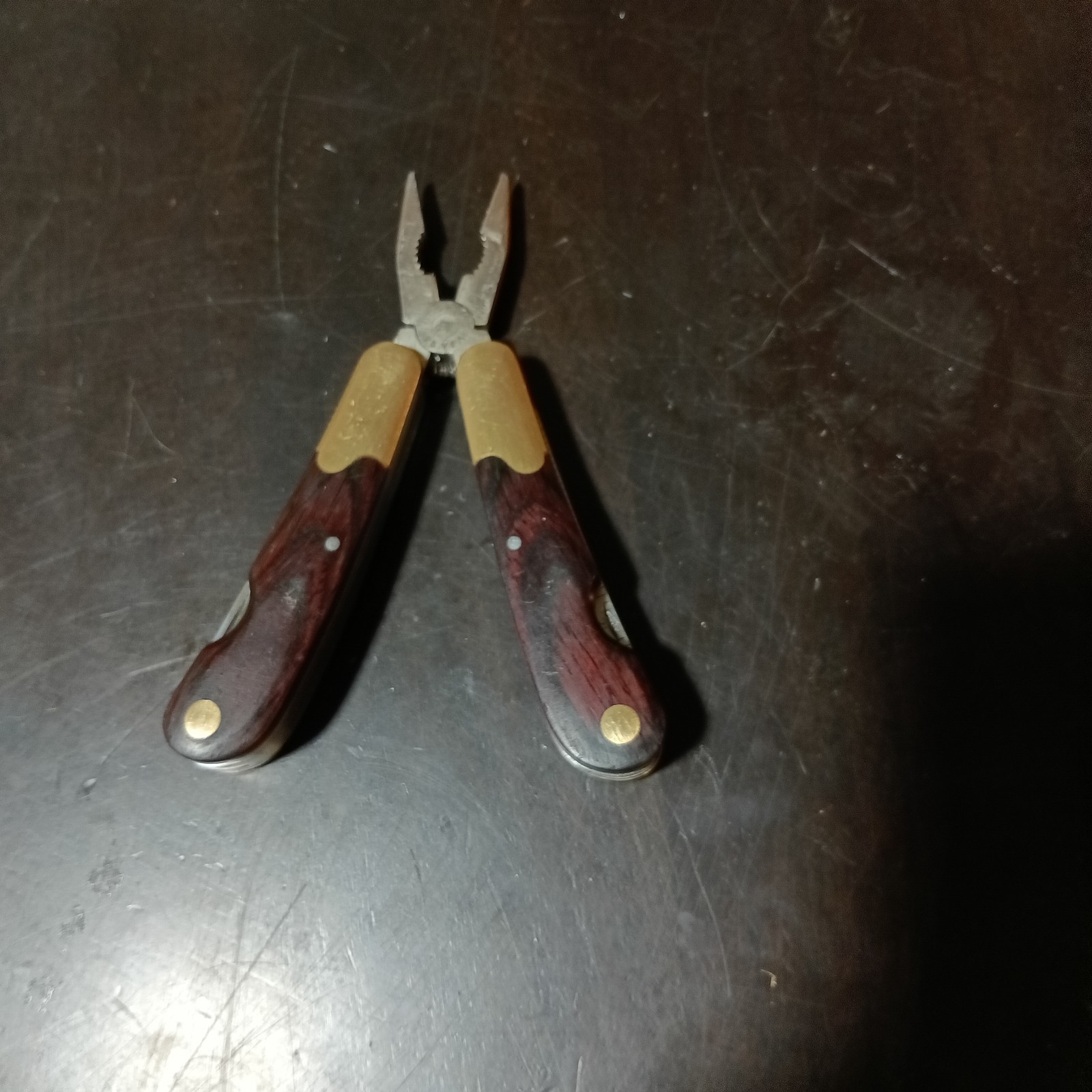 HUSKY 25 Years 25th Anniversary Limited Edition Multi-Tool Brass Wood vintage