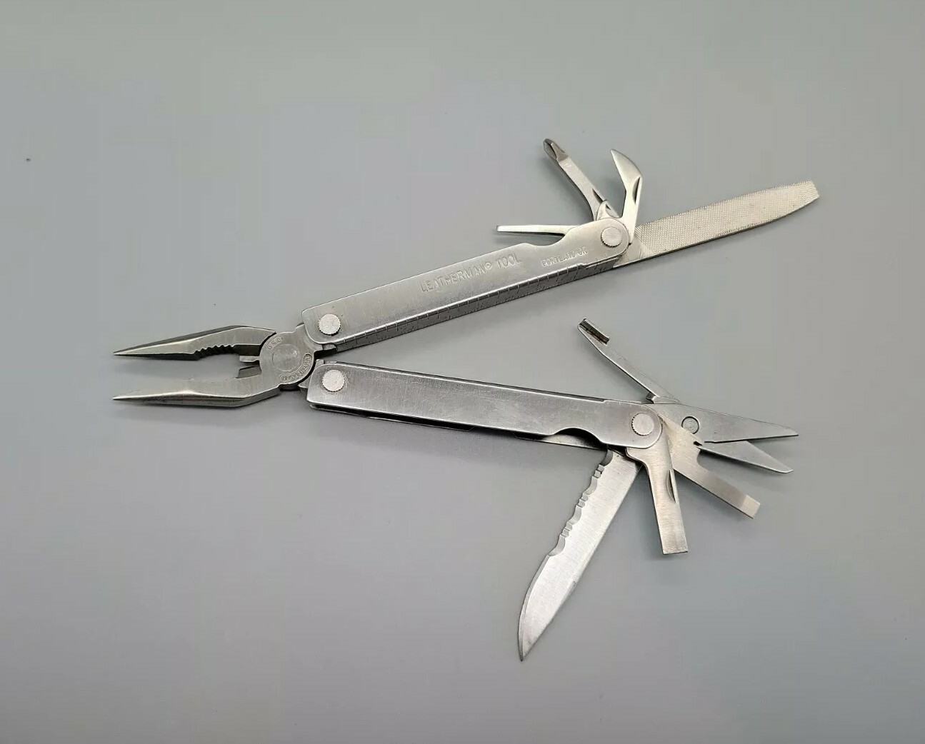 LEATHERMAN PST Multi Tool Scissors Model Dated 0398 – Silver Discontinued USA