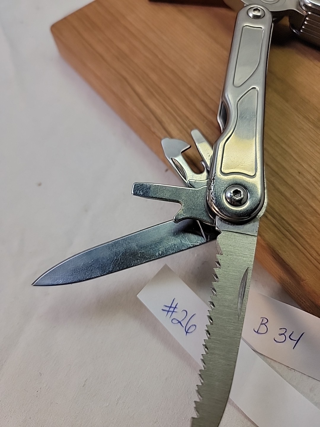 Kobalt Multi-tool Pocket Knife 9 Blade With Sheath Heavy Duty