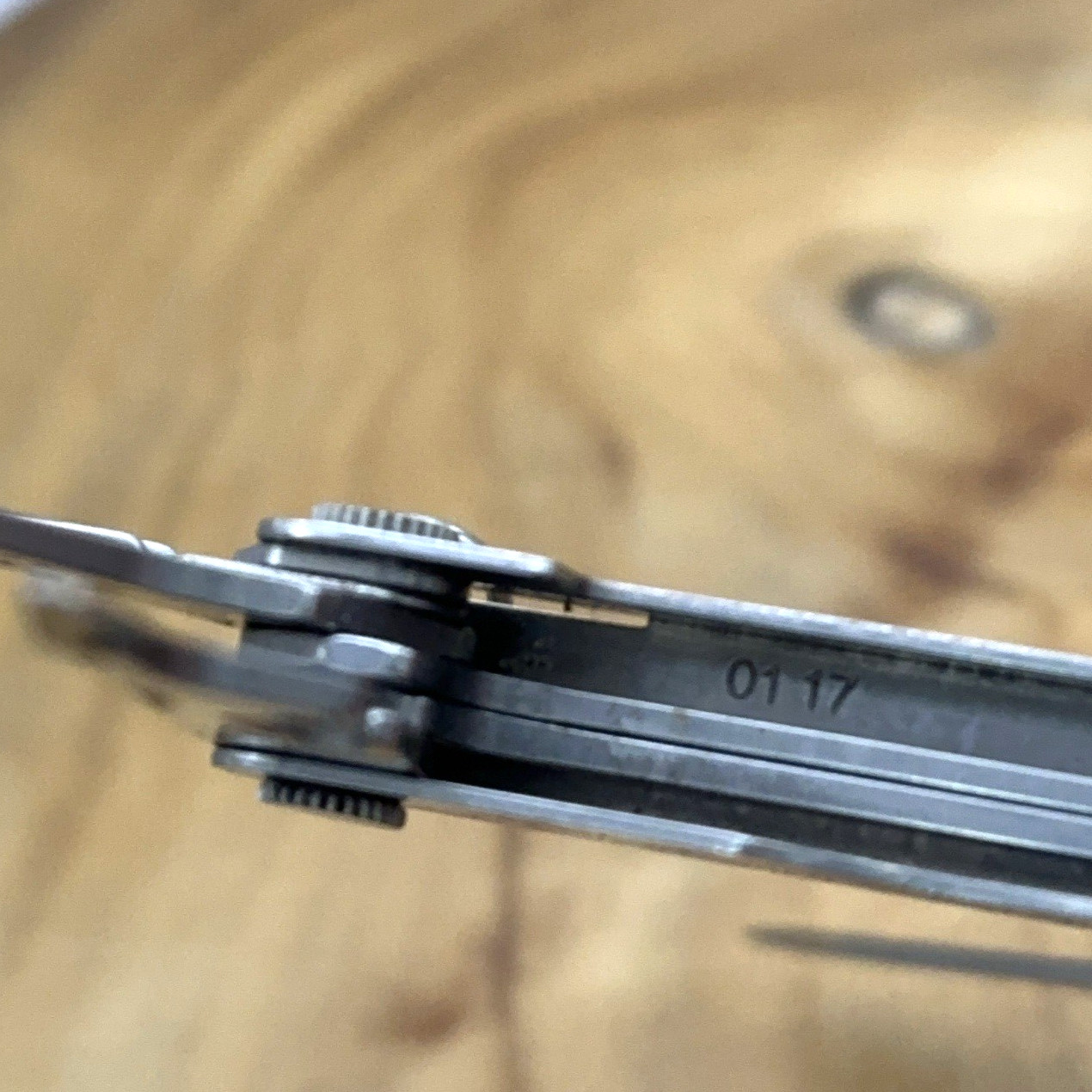 1 Leatherman Micra Stainless Mini Multitool Knife, Stainless Dated 01/17 *READ*