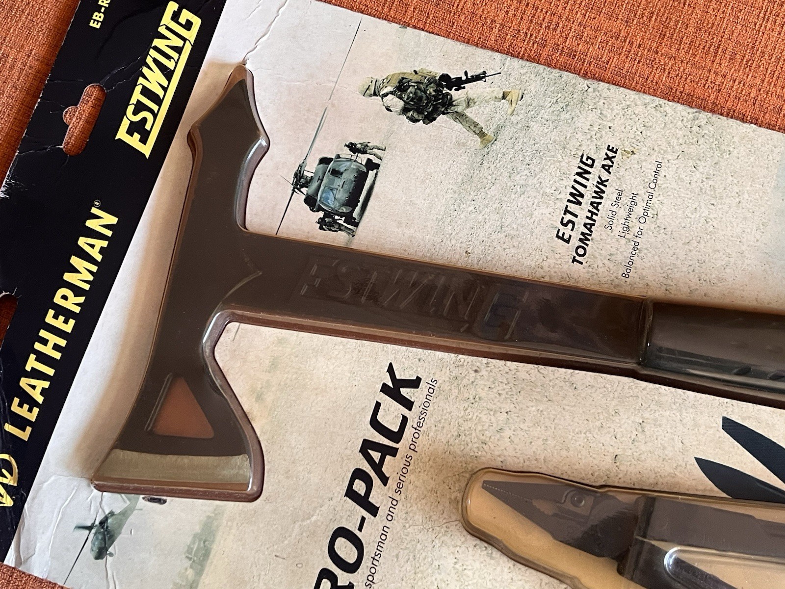 LEATHERMAN Pro-Pack REBAR + ESTWING Tomahawk Axe, New Old Stock, Retried.
