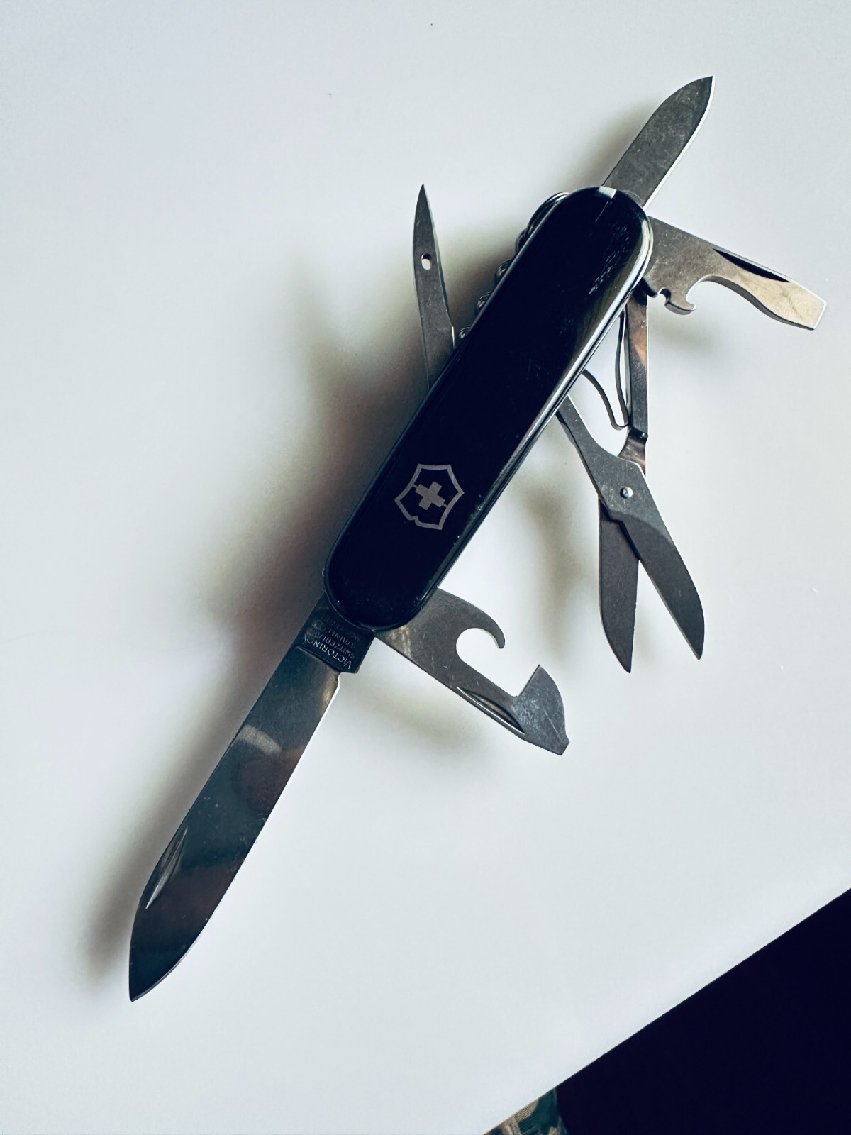 Victorinox 91mm CLIBER Pre Hook Black Multi Tool Pocket Knife