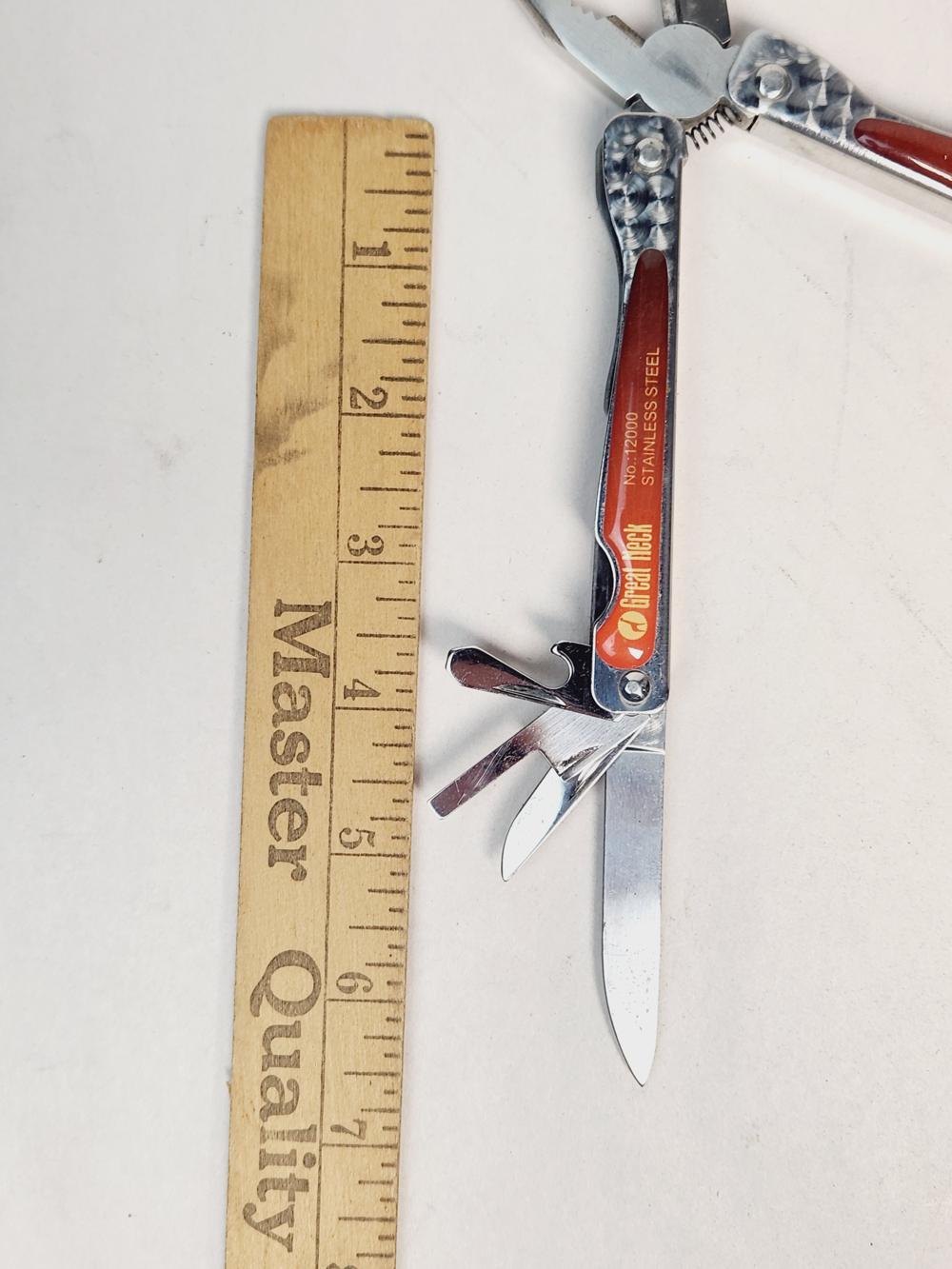 Great Neck Stainless Steel Utility Knife (12000) w/ Fabric Case – Vintage