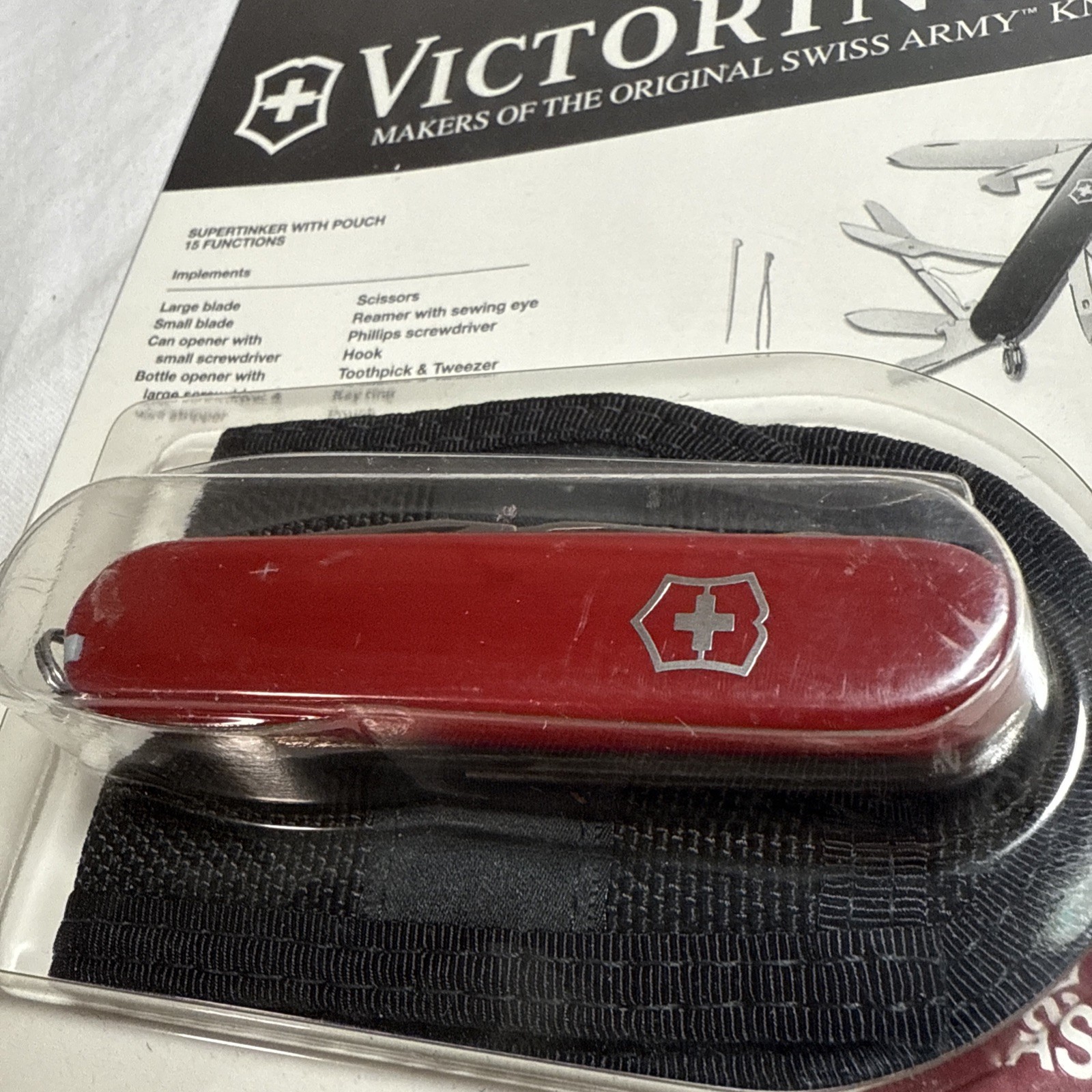 Traveler Victorinox Supertinker With Pouch 15 Functions