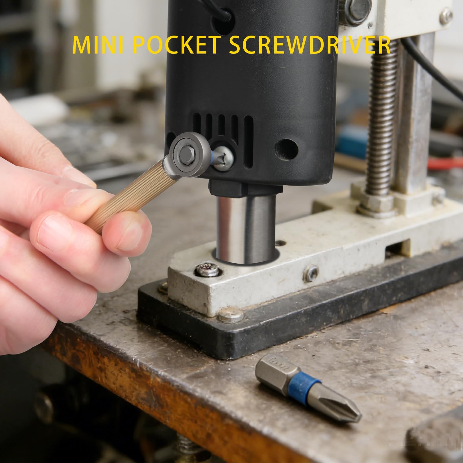 EDC Tool, Mini Pocket Screwdriver, Ratchet Wrench with Window Breaker, Includ…
