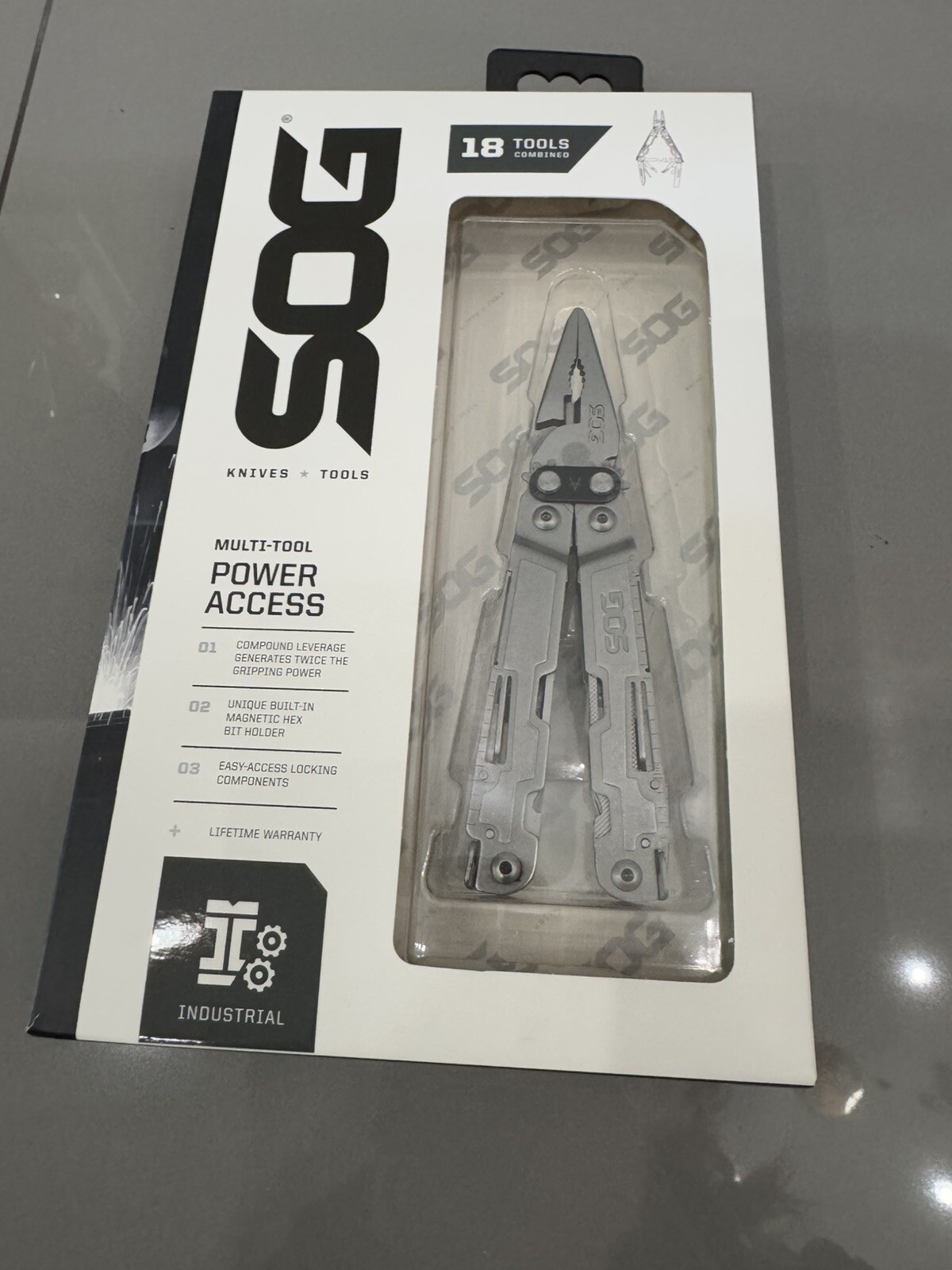 SOG PowerAccess Multi-Tool Pliers Ruler Screwdrivers Openers Wire Cutter Locking