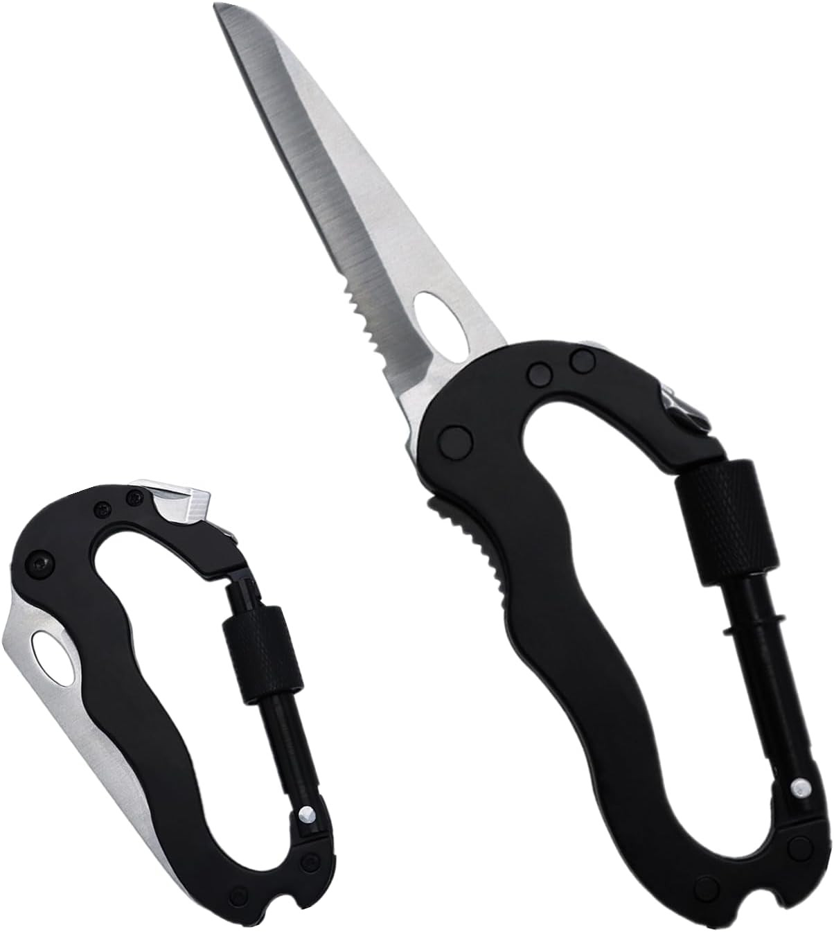 1 PCS Multitool Carabiner with Pocket Knife Professional Carabiner Multitool Key