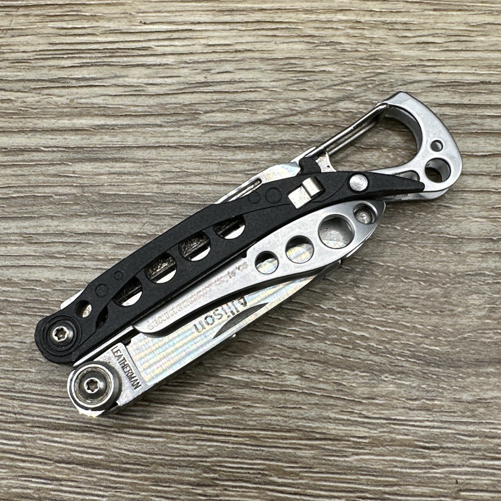 Retired Leatherman Style CS Multi Tool Knife File Scissor Carabiner Discontinued