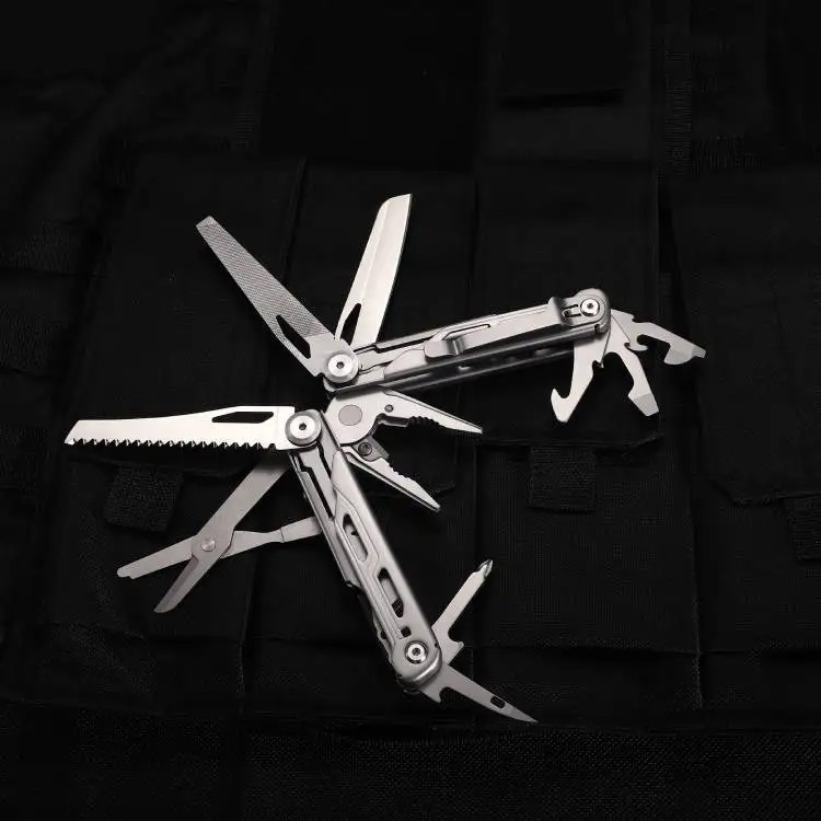 Daicamping DL10 Multi Tool Folding Pocket Knife Sheath Scissors Screw Pliers Can