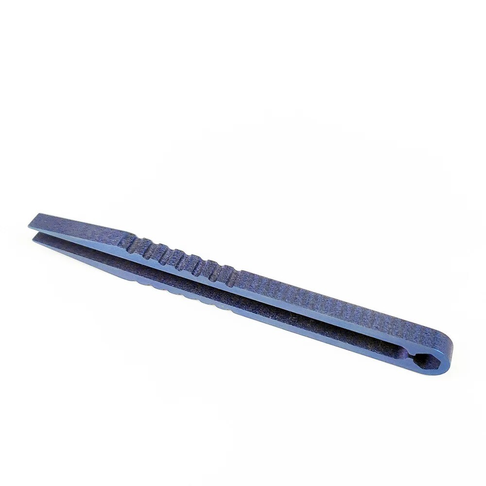 2 Sizes Portable Titanium Alloy Tweezers Outdoor Survival Camping Travel EDC