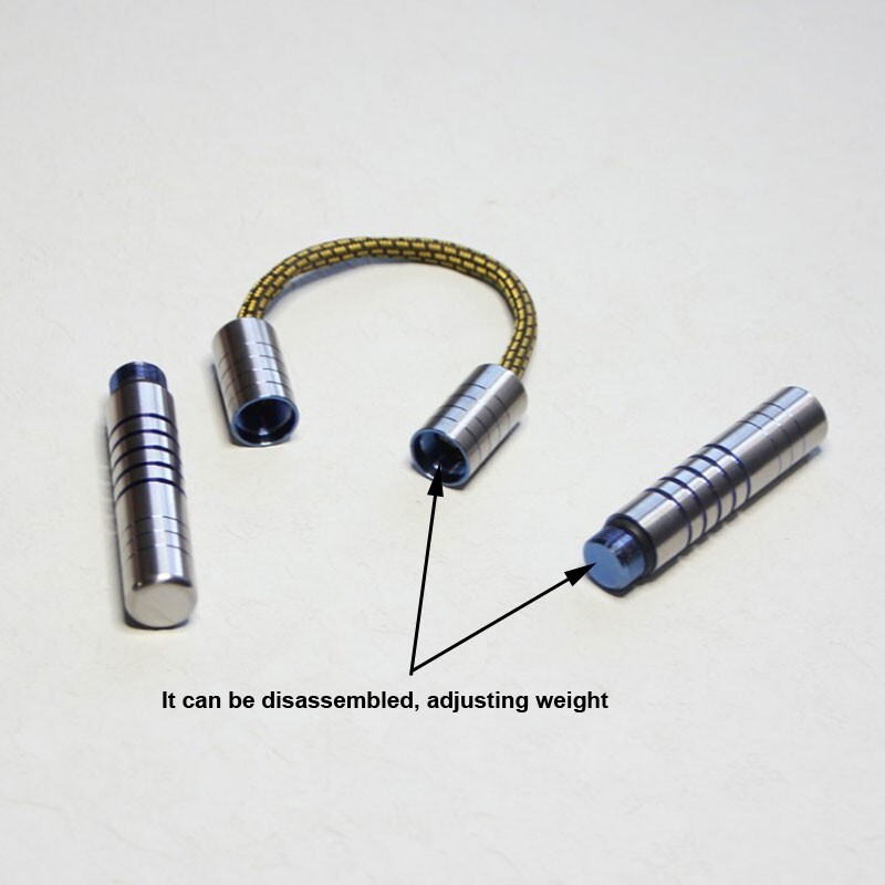 Titanium Alloy Finger Training Tool Pendant EDC Boring Decompression Play Toy