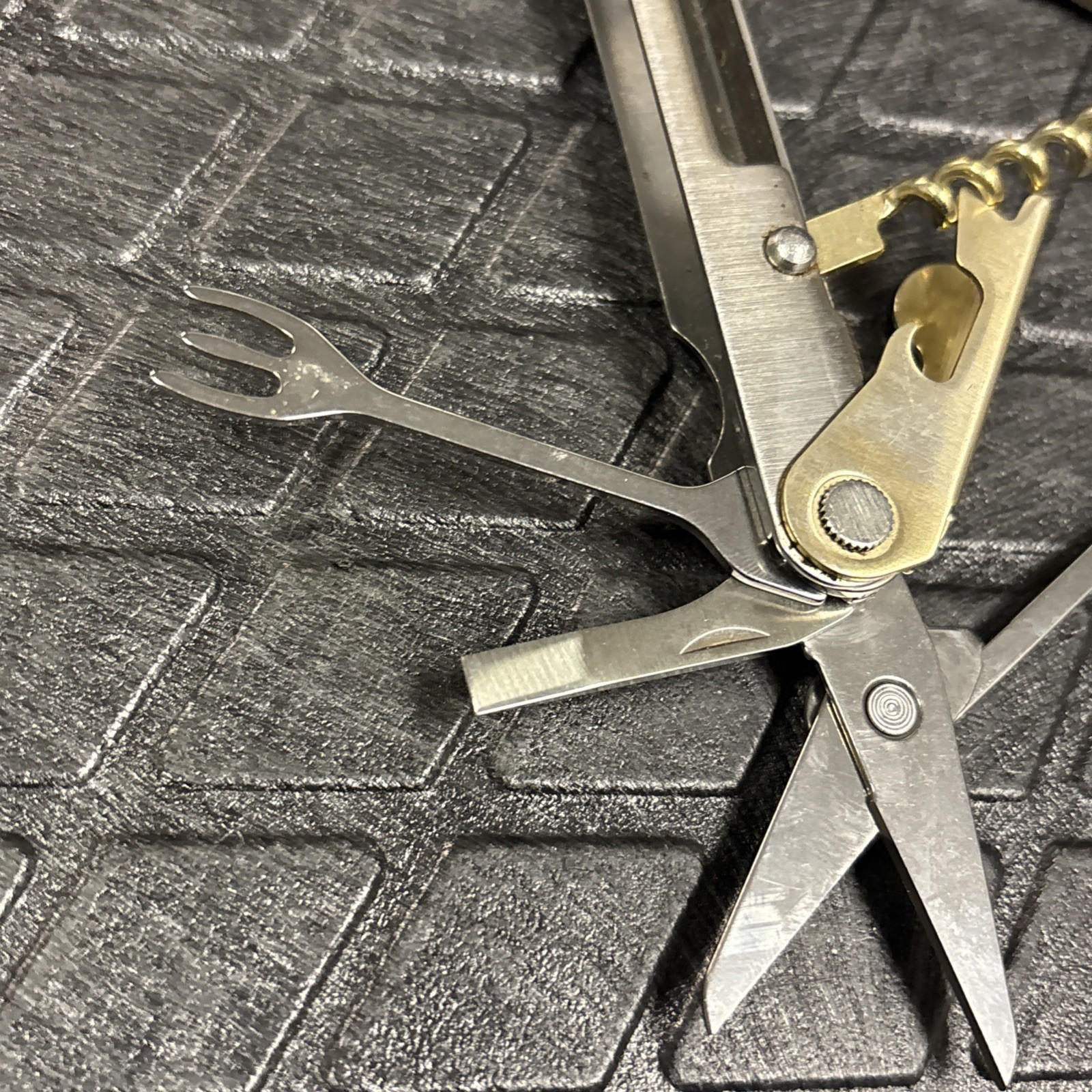 Leatherman Flair Multi Tool Folding Knife Corkscrew Rare Stamped 10/99